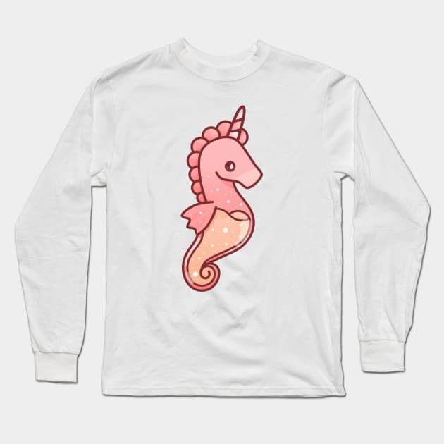 Seahorse Long Sleeve T-Shirt by theladyernestember